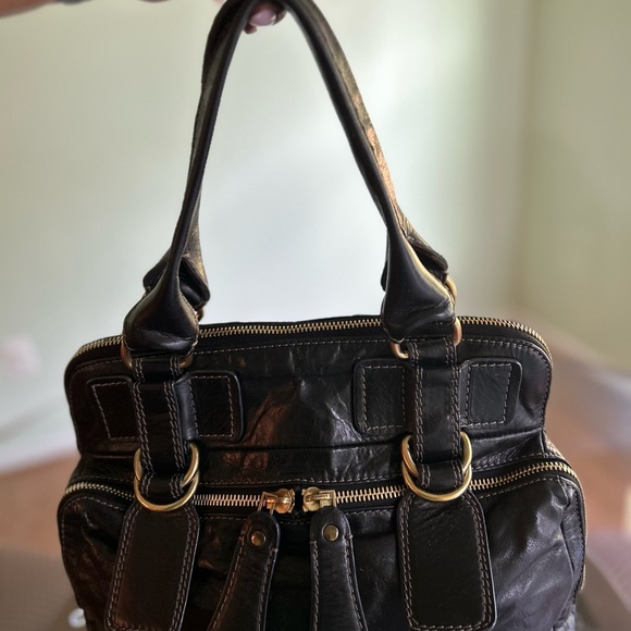 Chloe Quilted Bay Satchel Top Handle Bag - Picture 3 of 9